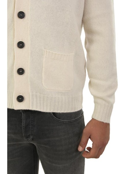 Maglia Drumohr Cardigan Latte